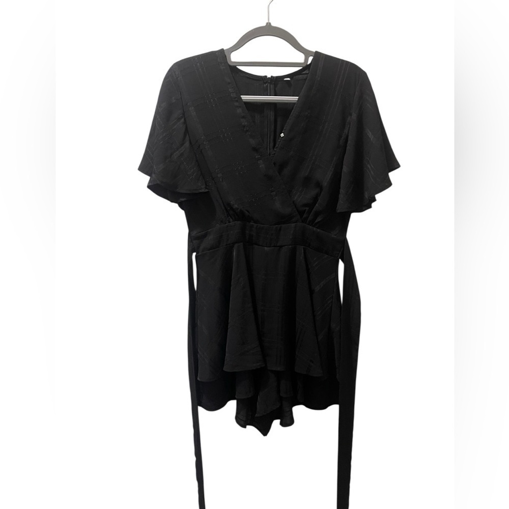 Elegant Black Wrap Dress
